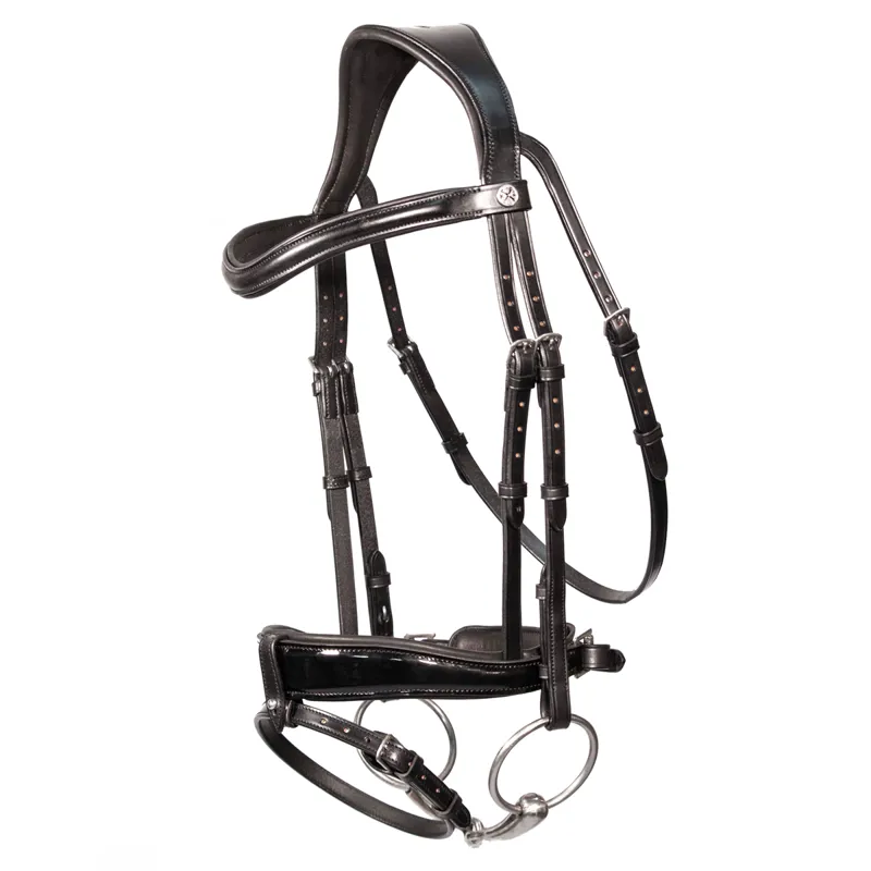 Henry James Patent Dressage Bridle - Black
